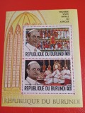 BURUNDI, PAPA &Icirc;N VIZITĂ - COLIȚĂ MNH