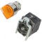 Comutator Rotativ 22mm cu LED Portocaliu 2NC/NO
