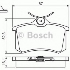 Set placute frana,frana disc VW GOLF V (1K1) (2003 - 2009) BOSCH 0 986 494 621