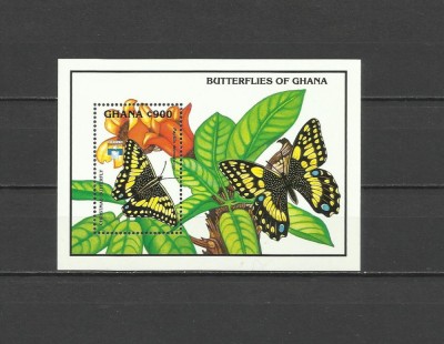 GHANA 1992 FAUNA FLUTURI foto