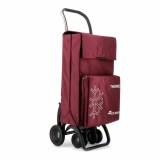 Cărucior cumpărături pliabil Rolser 4.2 Tour Bordo, metal, 20L, 25kg, roșu/albastru/maro/negru/verde/gri, 96x35x30cm