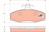 TRW GDB1280 COTEC set placute frana,frana disc