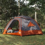 vidaXL Cort cu dom și plapumă detașabilă Gri și Portocalie 8 persoane 42017378