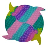 Cumpara ieftin Pop It Grand Delfini Siamezi 41cm Multicolor, Jucarie Antistres TikTok Ideallstore, Fete/Baieti, 11+ Ani