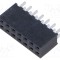 Conector şiruri pini mamă PIN 14 2mm aurit THT soclu drept SAMTEC