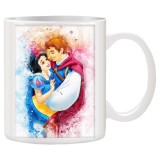 Cana Alba Personalizata Alba ca Zapada, 330ml, Ceramica, INOVATIX&reg; - Cadou Familie, Logodna