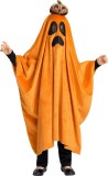 Costum de Halloween pentru copii, poliester, portocaliu/negru, 4-6 ani