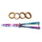 Set Briceag de antrenament si Rozeta extensibila, IdeallStore&reg; otel, 22.5 cm, multicolor