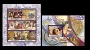 MOZAMBIC 2011 - Picturi religioase / set complet - bloc+colita MNH, Nestampilat