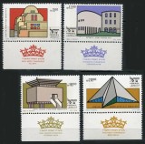 Israel 1983 - Sinagogi, arhitectura, serie neuzata cu tab