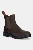 Camper botine din piele intoarsa Dean culoarea maro, K300492-004