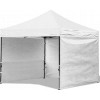 Pavilion Gradina Pliabil 3x3m Alb, Cadru Metalic, 3 Pereti Laterali, Impermeabil, Transport Inclus Gardenline