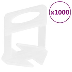 vidaXL Cleme de nivelare a plăcilor 1000 buc 1,5 mm