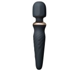 Aparat de masaj INTY TOYS TORCH, pentru corp și zonele intime, 25 funcții de vibrații ultra-puternice, 5 viteze, silențios, negru