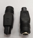 Mufa adaptoare alimentare DC 2.1x5.5 mm mama la 3 Pini tip Dell tata, Oem