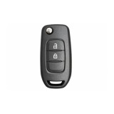 Carcasa telecomanda briceag alba 3 butoane 2 lamele compatibila Dacia Logan Logan MCV Sandero Duster