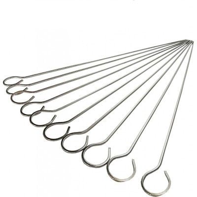 Set 10 bete pentru frigarui, lungime 35 cm, otel inoxidabil, argintiu foto