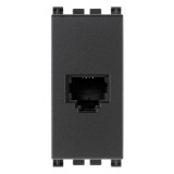 Vimar Priza modulara telefon, dubla distributie, 2xRJ11, negru ProAdvanced PowerfulTools