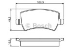 Set placute frana,frana disc VOLVO V70 III (BW) (2007 - 2016) BOSCH 0 986 494 248