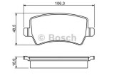 Set placute frana,frana disc VOLVO S80 II (AS) (2006 - 2016) BOSCH 0 986 494 248