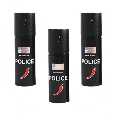 Set 3 bucati Spray paralizant chili USA Police, DEPOX&amp;reg;, 60 ml, husa inclusa foto