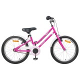 vidaXL Bicicletă pentru Copii 24 Inci pentru 8-12 ani Alb roz 42009239