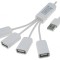 Hub USB 2.0 cu 4 Porturi USB A Plug and Play și Hot Swap