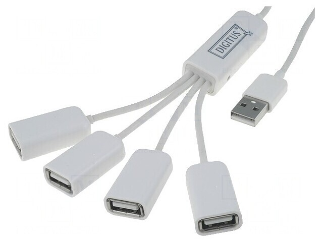 Hub USB 2.0 cu 4 Porturi USB A Plug and Play și Hot Swap