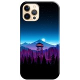 Husa compatibila cu Apple iPhone 13 Pro model Firewatch Tower, Silicon, TPU, Viceversa, Transparent, Carcasa