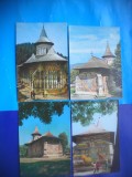 HOPCT LOT 2871 BISERICA VORONET -JUD SUCEAVA- 4 CARTI POSTALE-CIRCULATE