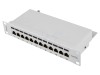 Patch Panel LANBERG 12 Porturi Cat 5e 10" RACK Alb