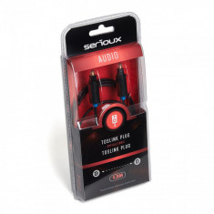 Cablu audio optic Serioux conectori Toslink tata-tata 1.5m negru foto