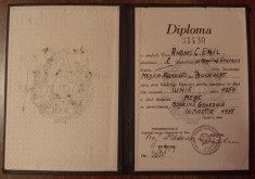 QW13 1 18 - 1955 - Diploma absolvire - Facultatea de medicina generala - medic