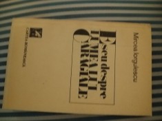 Mircea Iorgulescu Eseu despre lumea lui Caragiale, ed. princeps