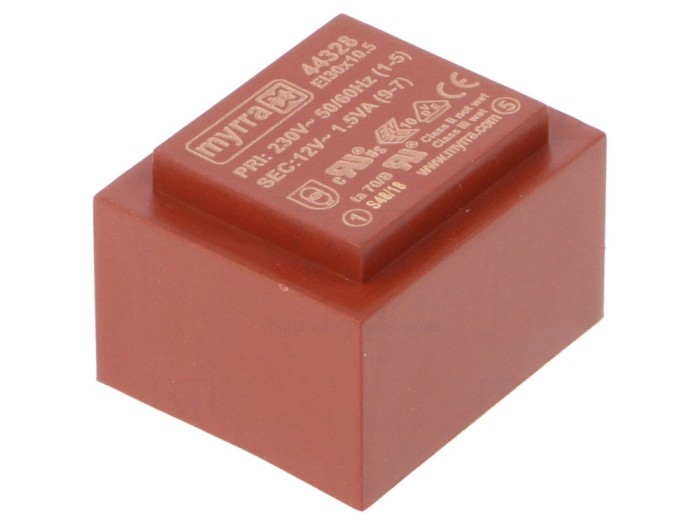Transformator PCB 1,5VA 230VAC 12V