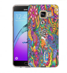 Husa Samsung Galaxy C7 C7000 Silicon Gel Tpu Model Psychedelic Draw foto