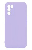 Husa din silicon compatibila cu Oppo A16S, silk touch, interior din catifea, Lila, X-Level