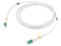 Patch cord fibra OS2 LC/APC 2m alb LSZH foto