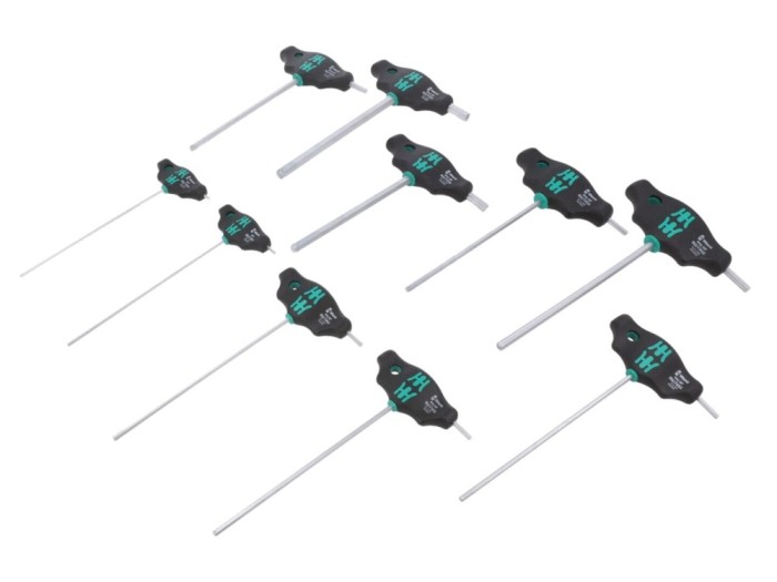 Set chei imbus Hex-Plus cu m&acirc;ner T