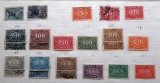 Lot 23 Timbre Germania 1922-1923 Weimar - Perioada Inflației, Cifre &icirc;n Relief, 50-100.000 Mark - Uzate/MNH -GB