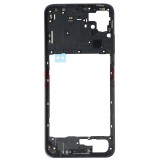 Carcasa Mijloc Samsung Galaxy A22 5G A226 Negru cu Buton Volum, Bulk
