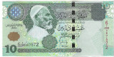 Bancnota 10 dinars 2004 - Libia