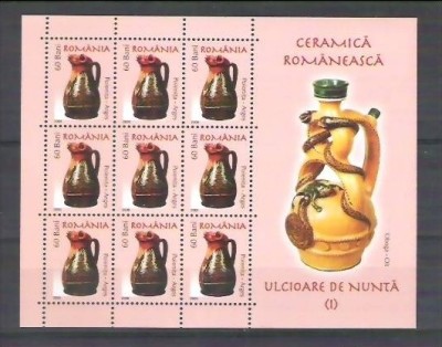 Romania 2006 - Pitchers - MNH perforated sheet RO.010 foto
