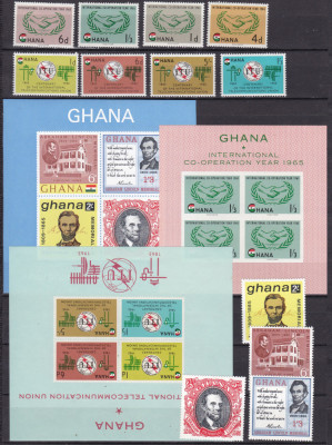 Ghana 1965 an aproape complet MNH w71 2 poze foto