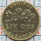 Albania 0.05 leke 1940 - km 27 - A032
