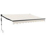 Cumpara ieftin Copertina retractabila automata, crem, 3x2,5 m