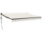 Copertina retractabila automata, crem, 3x2,5 m