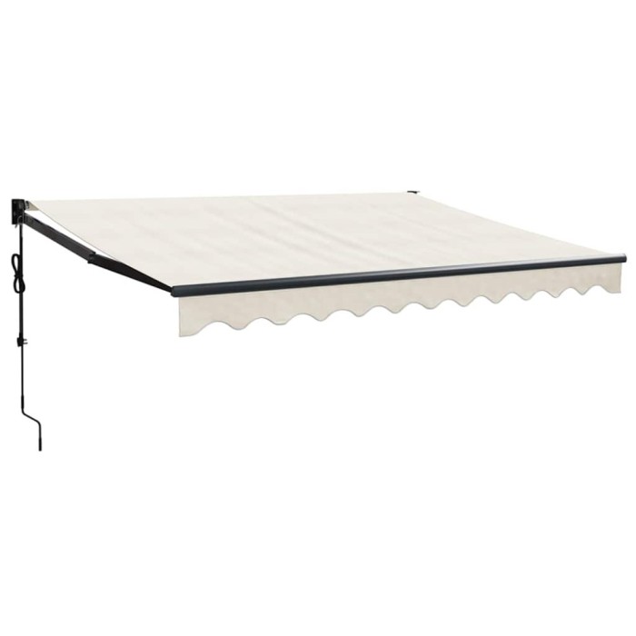 Copertina retractabila automata, crem, 3x2,5 m