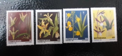 Botswana-Craciun 1989,flora,flori-serie completa ,nestampilate-MNH (W1) foto