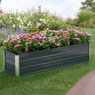 Jardiniera gradina Nijmege 183 x 47 x 40 cm [en.casa] HausGarden Leisure foto